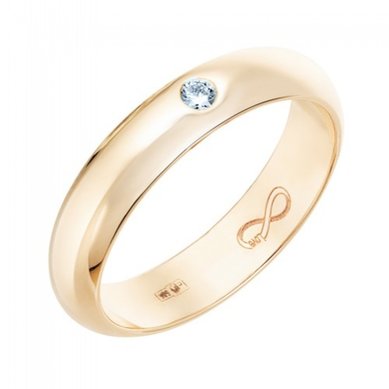 Обручальное кольцо R01-WED-00015-М13339 - Ювелирный бренд Московский ювелирный завод