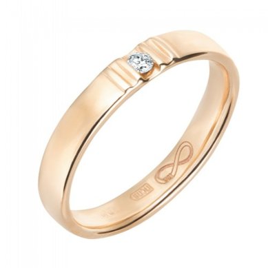 Обручальное кольцо R01-WED-00018-М13341 - Ювелирный бренд Московский ювелирный завод