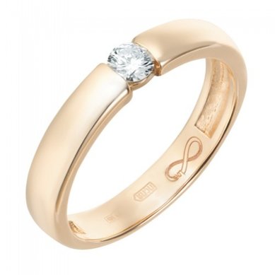 Обручальное кольцо R01-WED-00022-М13344 - Ювелирный бренд Московский ювелирный завод